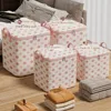 Cherry Blossom Clothes Storage Bins Large Capacity Dust-Proof Wardrobe Sorting Storage Bucket Foldable with Handle 1
