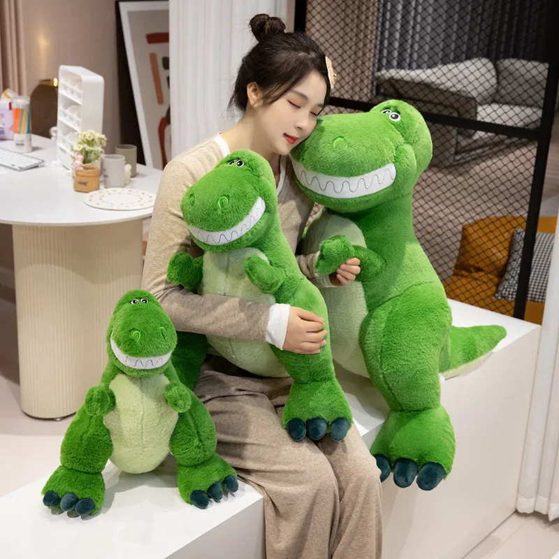 Pixar Toy Story Rex Cartoon Cute Hugging Dragon Doll Dinosaur Tyrannosaurus Rex Plush Toy Hug Pillow Room Decoration Gift