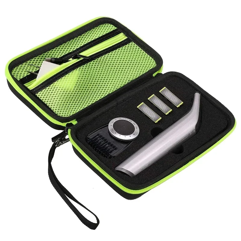 Cable Organizer Pouch Electric Toothbrush Case Electric Shaver Case Waterproof Hard Bag Carrying Travel Case For Philips Pro QP6520/70 QP6510/70 QP6530/70 QP6550/70 Electric Razor Shaver Trimmer
