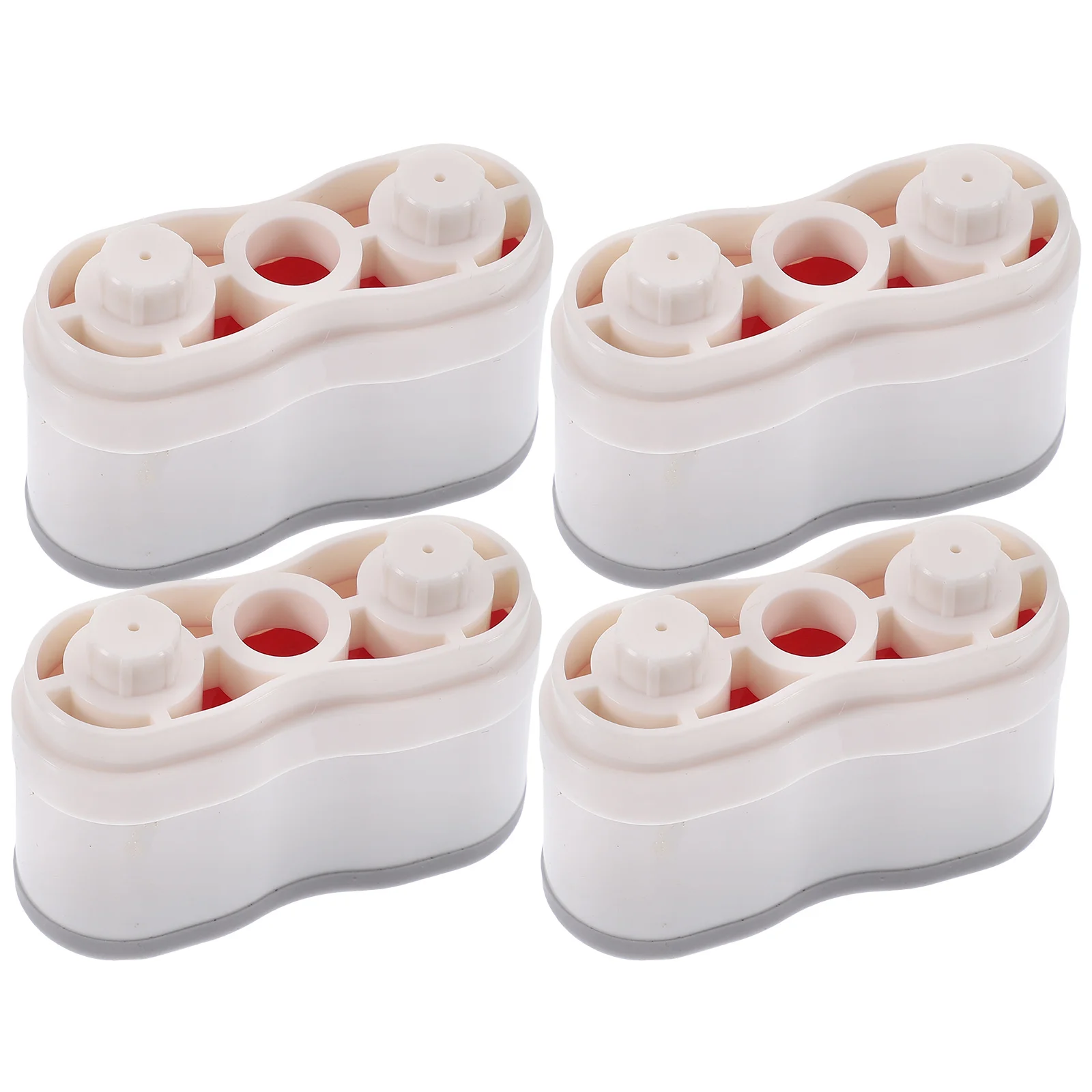 

4 Toilet Universal Lid Bumper Tube Clamp Connectors Gasket Seat Bumpers Plastic for Bidet