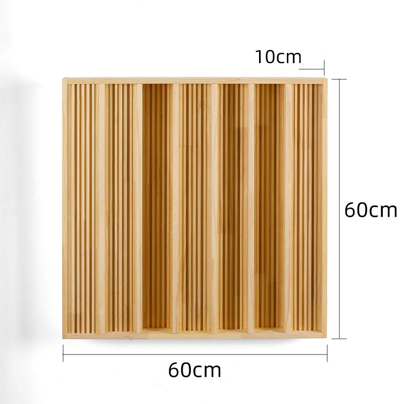 แผ่นกระจายเสียงอะคูสติกไม้แบบเต็มย่านความถี่ 29 ระดับ ใหม่เอี่ยม ขนาด 60x60x10 ซม. ทำจากไม้สน สำหรับปรับปรุงเสียงดนตรีสดในห้อง 1