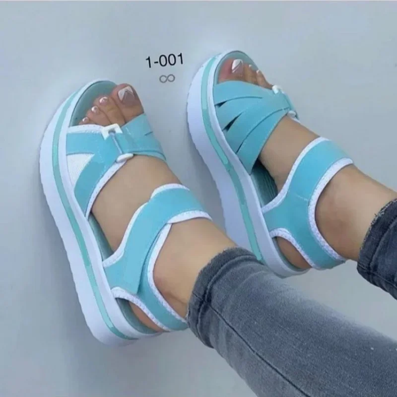 Women Sandals Summer Flats Platform Sport Casual Slides