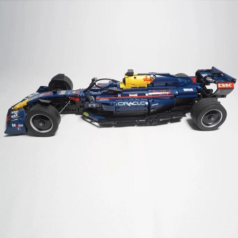 MOC-104269 F1 RB18 팀 스테이크 1:8 체중계 포뮬러 1 레이스카 모델 조립 키트, 크리에이터 블록 브릭, 어린이 장난감 생일 선물, 신제품