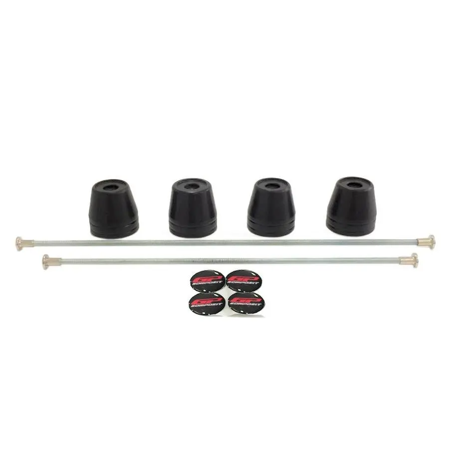 

GP Kompozit For R25 2015-2022 Compatible Front-Rear Axle Crash Slider Set Black