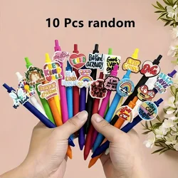 Set of 10/20 Motivational Ballpoint Pens with Inspiring Quotes - Durable, Practical, and Long - Lasting (10 pcs)