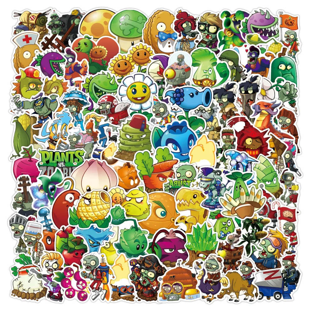 

100PCS Cartoon Game Sticker Kids Gift Graffiti Diary Luggage Laptop Refrigerator Skateboard PVC Waterproof Sticker Wholesale
