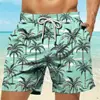 Palm Tree Tropical Men's Resort 3D Printed Board Shorts Swim Trunks Pocket Comfort Breathable Short Hawaiian Style Holiday Beach 1