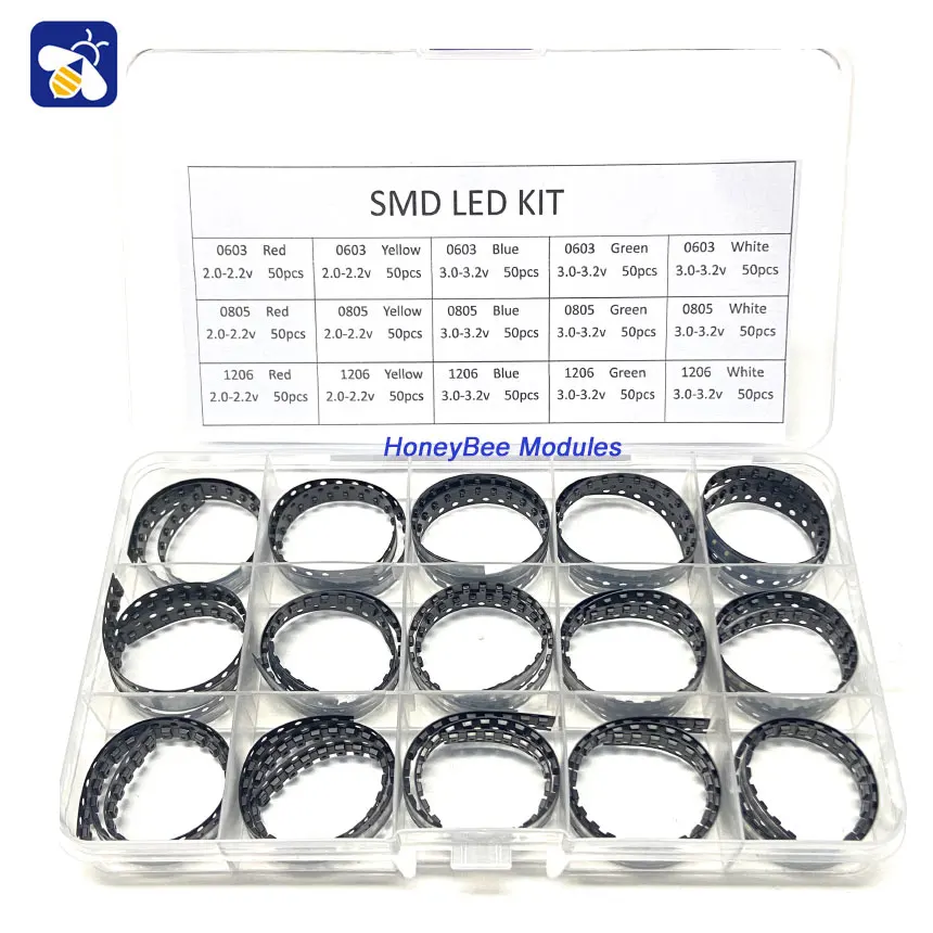 

SMD LED 0603 0805 1206 red, yellow, blue, green and white lights High brightness light-emitting diode lamp beads