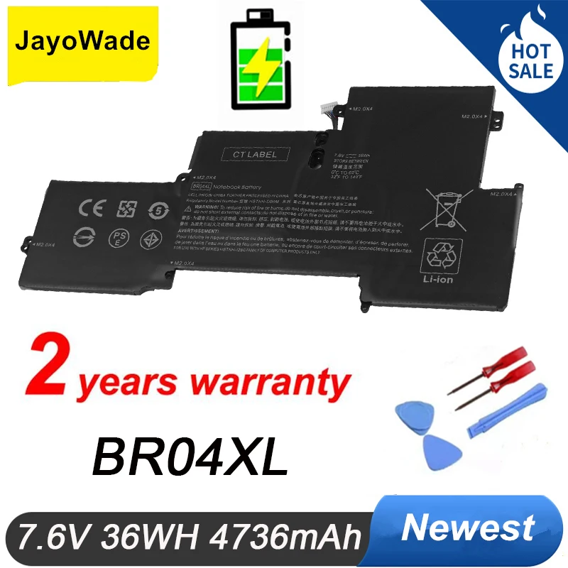 

Аккумулятор BR04XL для ноутбука HP 1020 1040 G1 G2 Series HSTNN-DB6M 760605-005 HSTNN-I26C BR04XL 7,6 V 36WH Notebook BR04XL