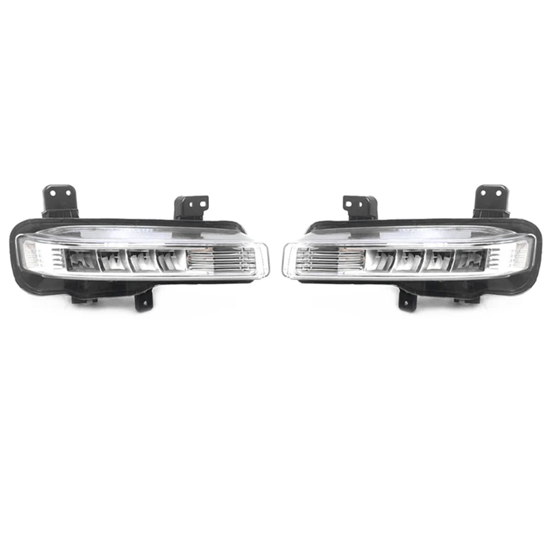 

Car Front LED DRL Fog Light For Ford Explorer 2020 2021 2022 Auto Driving Lamp Daytime Running Light Bumper Lamp