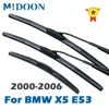 Wiper Front & Rear Wiper Blades Set For BMW X5 E53 2000 2001 2002 2003 2004 2005 2006 Windshield Windscreen 24"+22"+18" 1