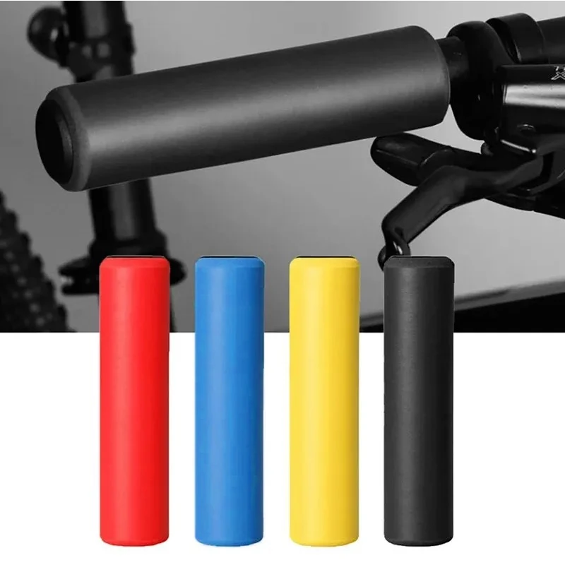 1Pair Silicone Cycling Bicycle Grips Outdoor MTB Mountain Bike Handlebar