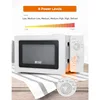 0.6 cubic foot microwave oven, 6 power settings, small microwave oven with handle, 700W countertop microwave oven 3