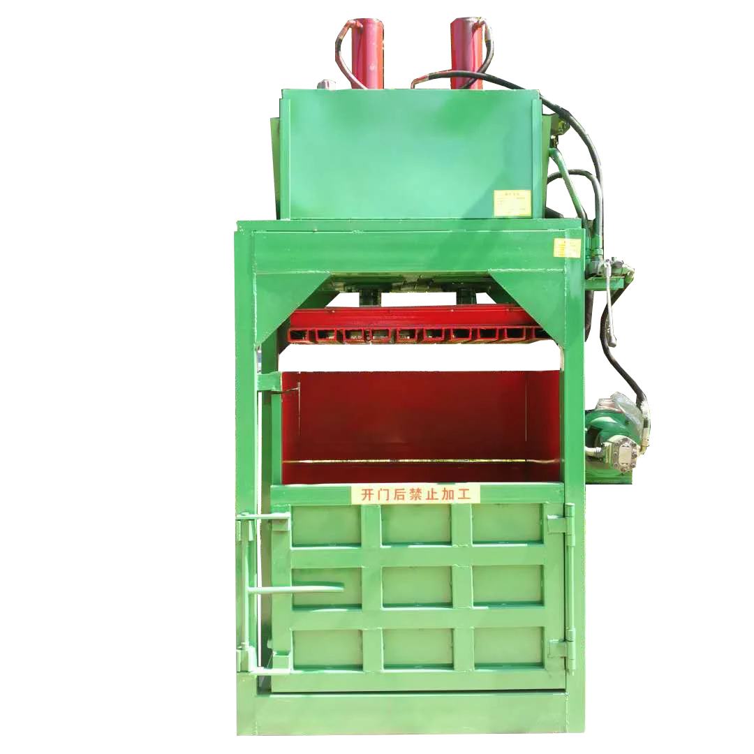 ACCE Vertical Type Hydraulic Waste Paper Cloths Baler Of Garbage Station Cloth Waste Compressor Baler Machine