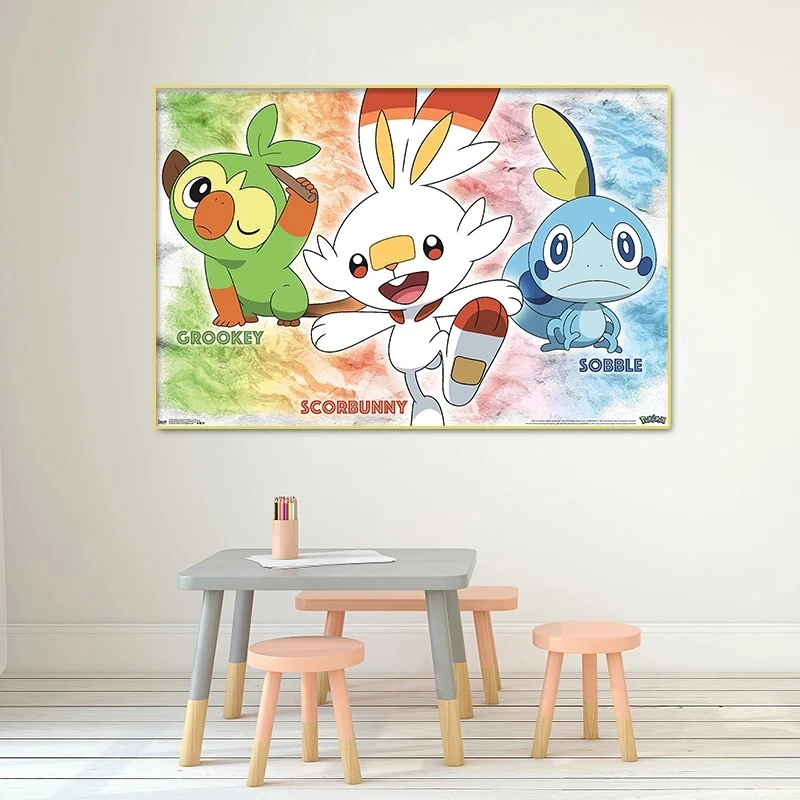 Affiches Pokémon pour Décoration de Chambre d'Enfant, Pikachu Bulbasaur  Charizard Sicilax, Peinture sur Toile, Imprimés d'Art Mural Anime, Cadeaux,  Jouet - AliExpress