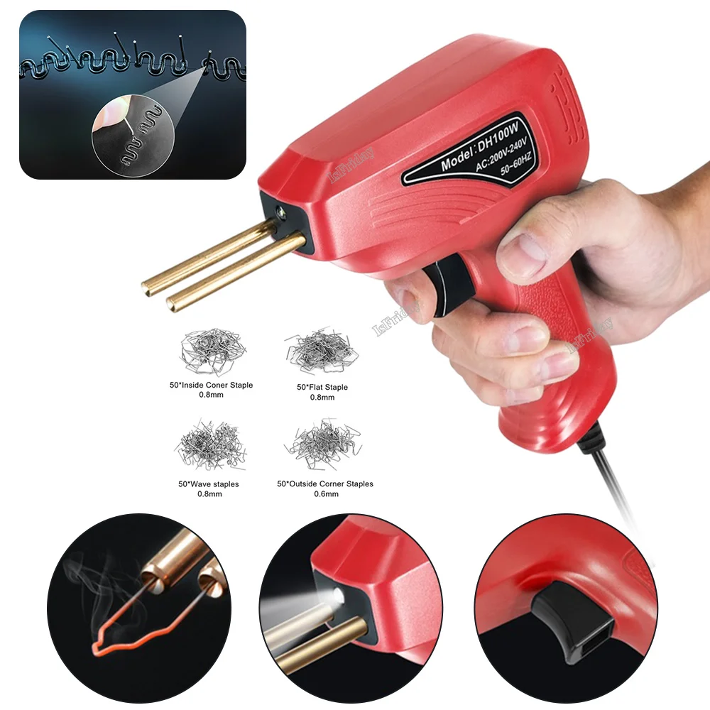 50W Plastic Welder Hot Stapler Welding Machine Soldering Iron For Plastic Welding Staple Car Bumper PVC Repair Kit Tools