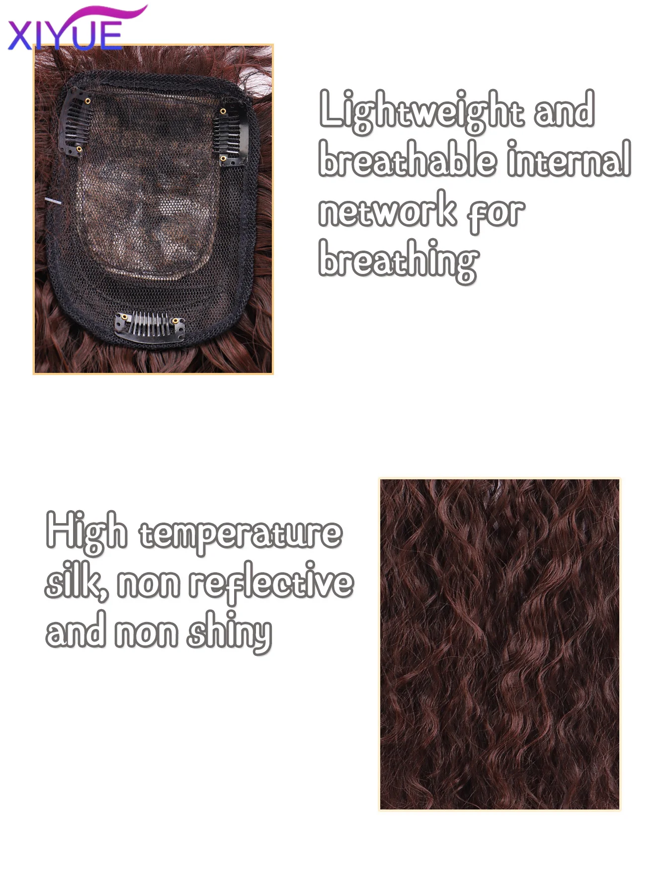 3D Bangs Invisible Seamless Head Hair Water Ripple Hair Air Bangs Head Overhead Natural Invisible Replacement Cover White Hair