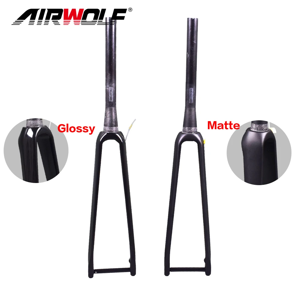 

OUTSHONE carbon bike front fork, tapered disc fork max tyre 32C carbon road fork