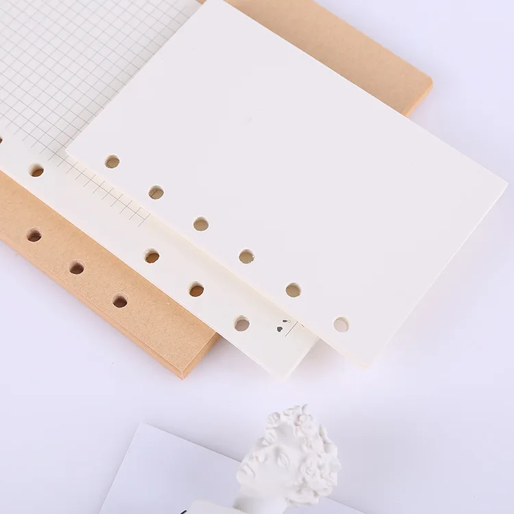 A5 A6A7 45 Sheets Loose Leaf Notebook Refill Spiral Binder Inner Page Weekly Monthly To Do Line Dot Grid Inside Paper Stationery 5