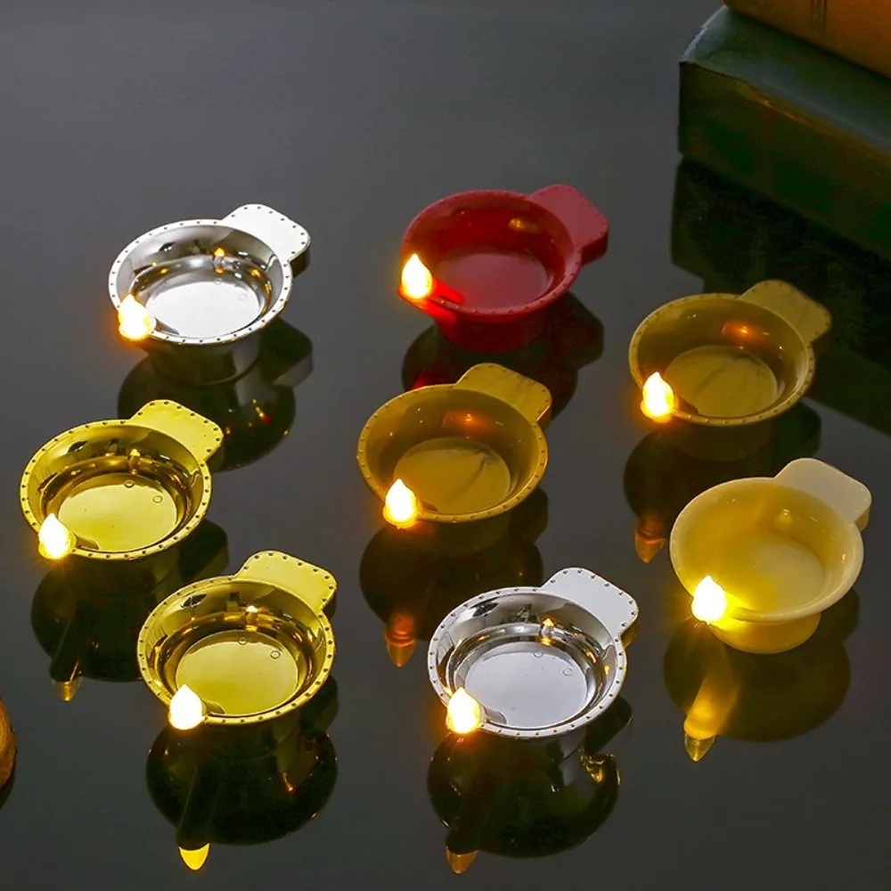 12Pcs Diwali Diya LED Light Floating on Water Electric Candle Lamp