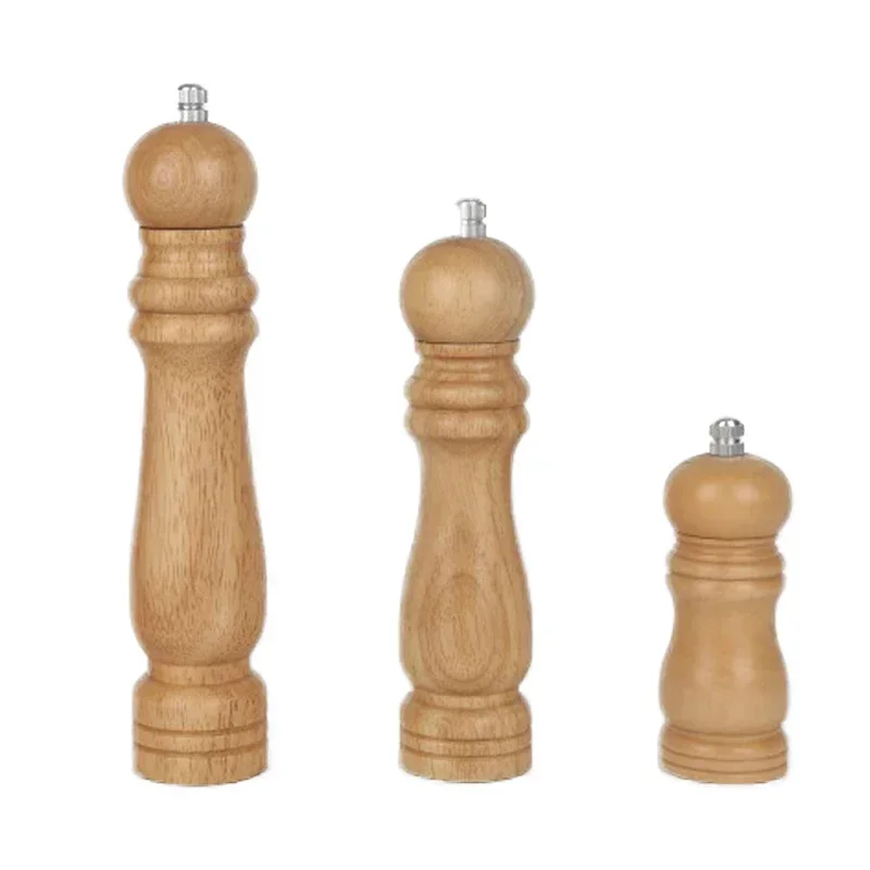 Salt and Pepper Grinder Solid Wood Spice Pepper Mill with Adjustable Coffee Grinder for Cooking