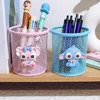 Stitch Iron Mesh Notebook Cup, Stitch Fans' Office and School Cute Desktop Stationery Pen Holder Pencil Box 2