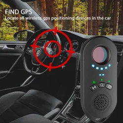 Anti-Spying Detector Camera Finder Security Camera Jammers Infrareds Detector Vibration Alarm Camera Anti-sneak Anti Spying