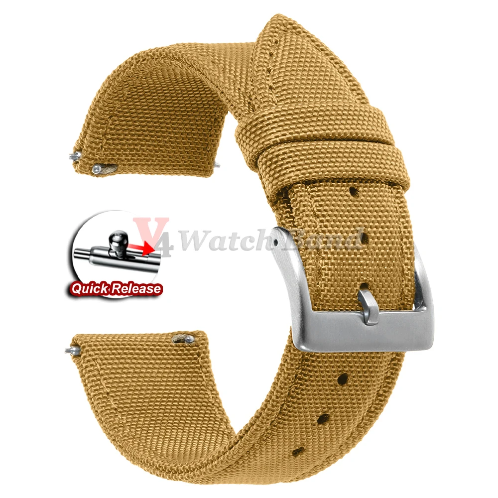 Nylon Quick Release Canvas Watch Strap - Universal Replacement