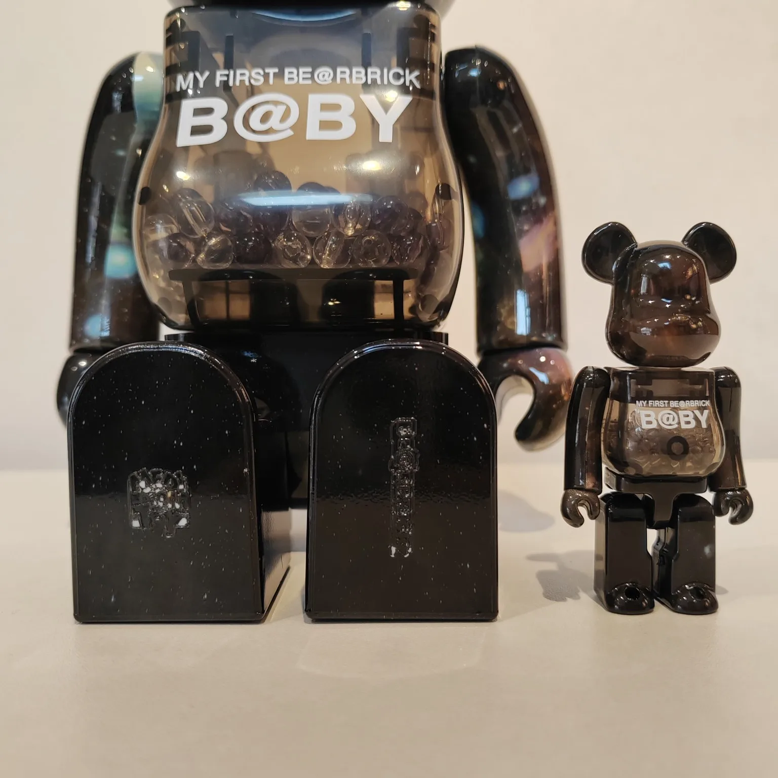 Bearbrick 400% and 100% Space Star Premium Edition Brick