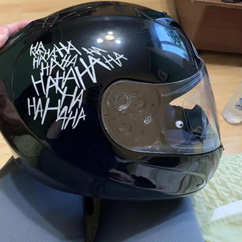 HAHAHA Motorrad Helm Aufkleber Lustige Joker Auto Fenster Abziehbilder  Wasserdicht Auto-Styling Fahrzeug Reflektierende Aufkleber Auto Aufkleber -  AliExpress