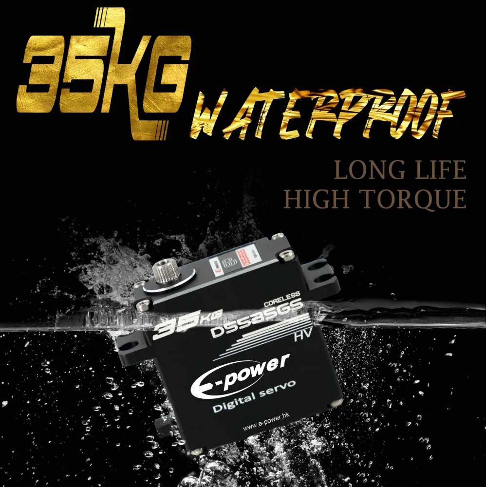 Waterproof 45KG Servo D5535GS 180/270/360 Degree Aluminum Case Digital Metal Gear HV Coreless E-Power for RC Car Truck and Boat