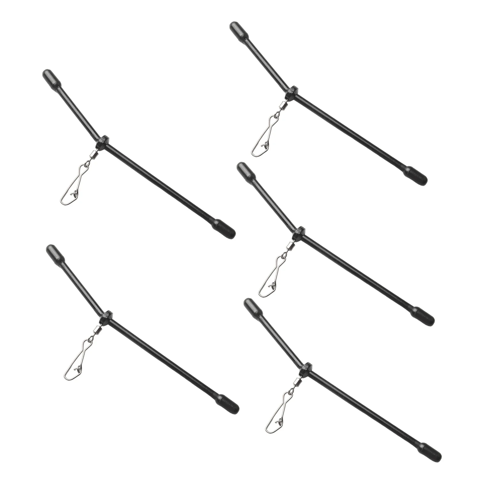 5 Stück Angeln Anti-Feeder Boom Spacer mit Druckknöpfen Balance Connector Tackle Rolling Swivel Snaps Balance Connector – Detail 26