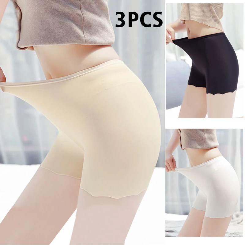 Safety Shorts High Waist Panties 8pcs Women Underwear Slimming Shorts Seamless High Waist Shaper Panties Stretch Underware Stretch Safety Short Pants Ice Silk