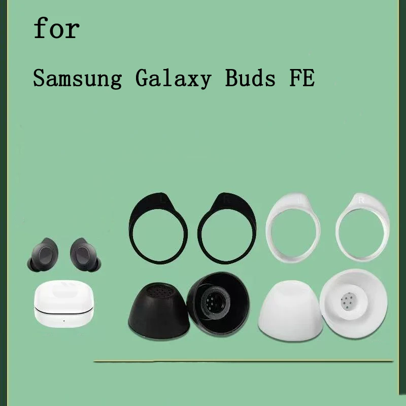 Replacement Eartips Ear Hooks Soft Silicone Flexible Earbuds Earplug for Samsung Galaxy Buds FE Earphone Ear Tips Wing