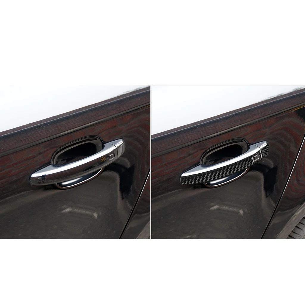 Door Gate Grab Handle Decoration Trim Cover Decal Car Interior Accessories for A4L A5 2009 2010 2011 2012 2013 2014 2015