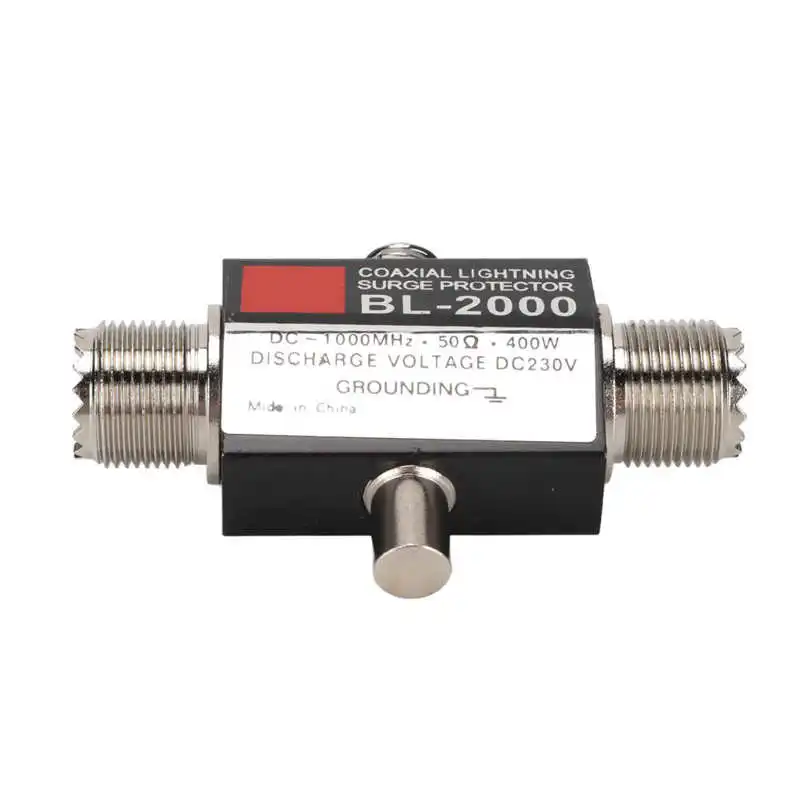Yinitone BL-2000 Coaxial Surge Protector PL259 Female to PL259 Female Coaxial Surge Arrester Surge protector
