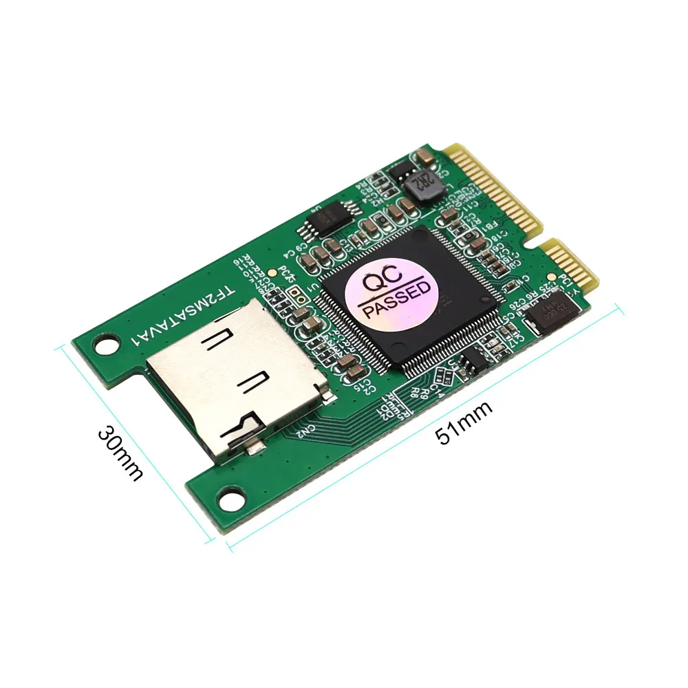 Adaptador Micro sd tf Conversor Mini Pci e Ssd para pc Computador e Laptop Msata - Imagem 5