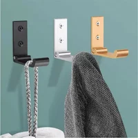 Folding Hook Wall-Mounted Foldable Hanging Hook Household Bathroom Kitchen Supplies Storage Multi-Function Towel Coat Hooks 1