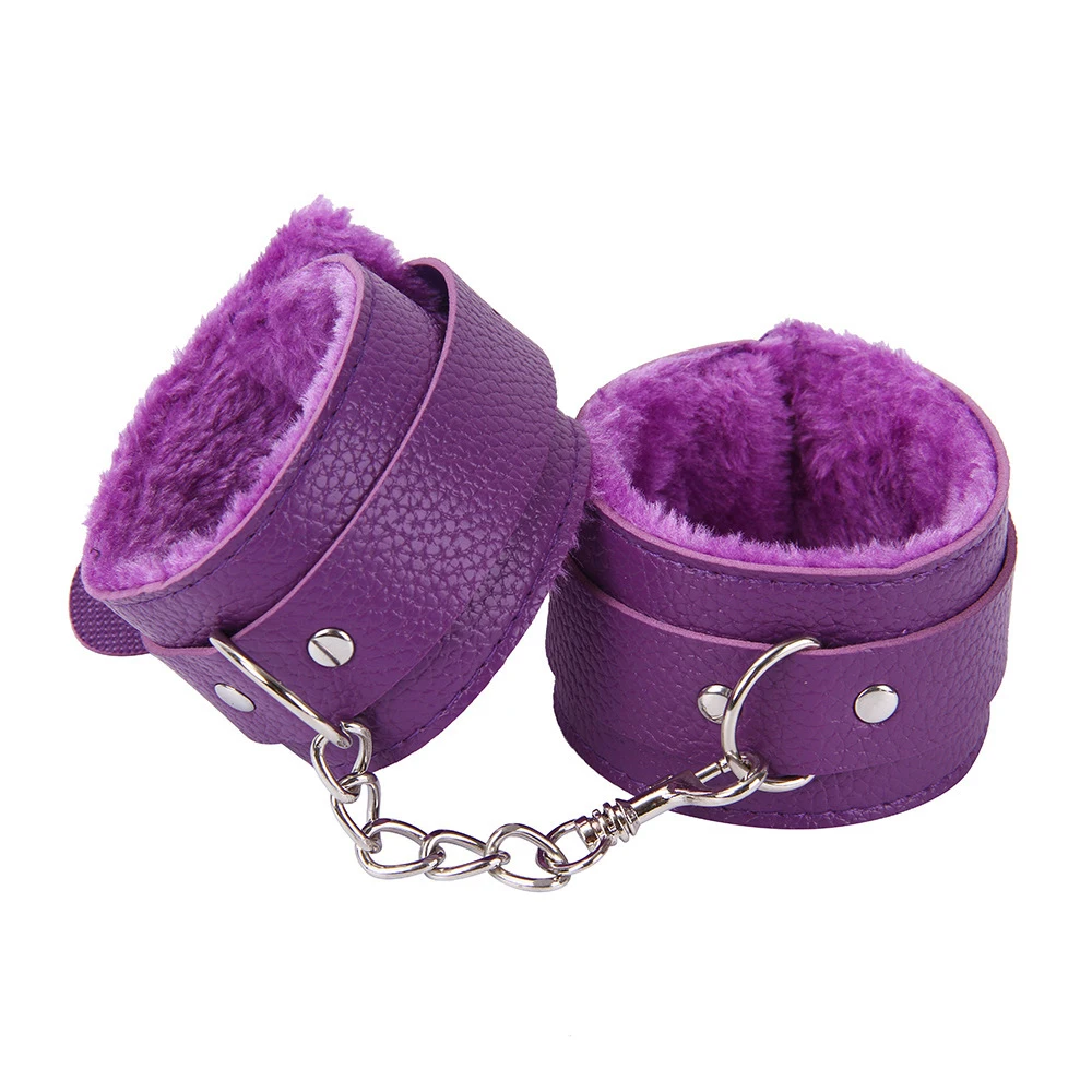 PU Leather Handcuffs Sex Bondage Restraints Wrist Hand Cuffs Adult Game Toys for Women&Men Products Bdsm Fetish sex handcuffs sex toys