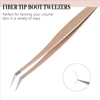 MJ 1 Pcs Eyelash Extension Tweezers Stainless Steel 3D Accurate Clip Eyelashes Tweezers Lash Extensions Supplies Set Tool 3