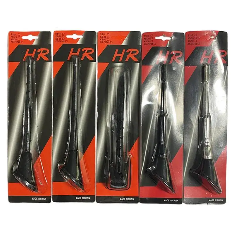 

Car Universal Antenna Whip Roof Mount Mast Whip Antenna Enhanced Signal Spiral Pattern Screw Aerial Amplified Antenna For Family