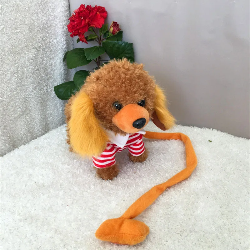 Robot Dog Interactive Dog Electronic Toys Plush Puppy Pet Walk Bark Leash Teddy Toys For Children Birthday Gifts 5