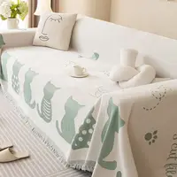 Chenille Sofa Towel Blanket Sectional Sofa Cover Universal Anti-cat Scratch Slipcovers Couch Towel Cover Sofa Blankets 2
