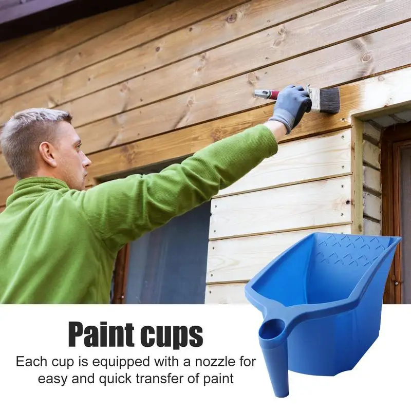 Decorating Painting Bucket Paint Cups Easy Pour Painting Cup Container For Home Dorm Apartment Home Improvement Paint Supplies