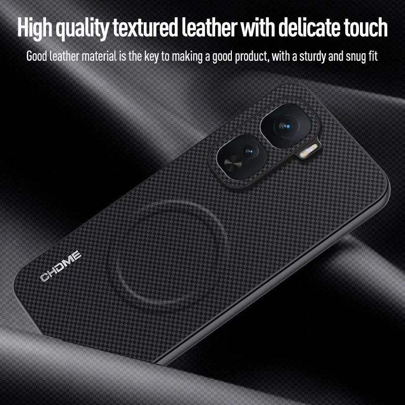 Magnetic Matte Leather Shockproof Case - Skin-Friendly Tough Cover