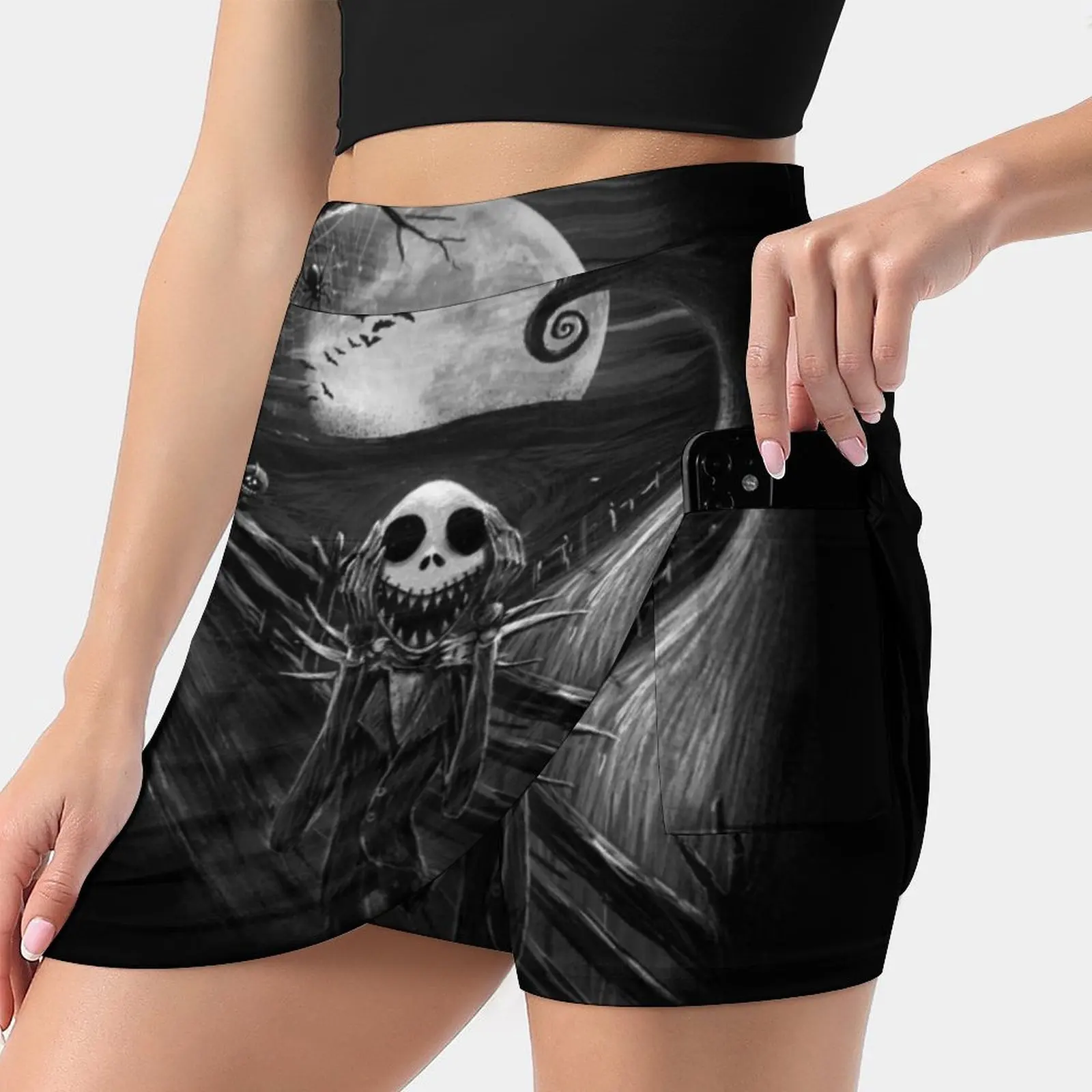 The Scream Before Christmas Gonna Moda Coreana Gonne Estive Per Donna Gonna Pantalone A Prova Di Luce Scream Nightmare Christmas