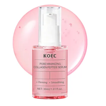 Pore Perfecting Collagen Peptide Serum Skin Firming Radiance Boost, Plumping Pore Care Makeup Prep Serum Korean Skin Care