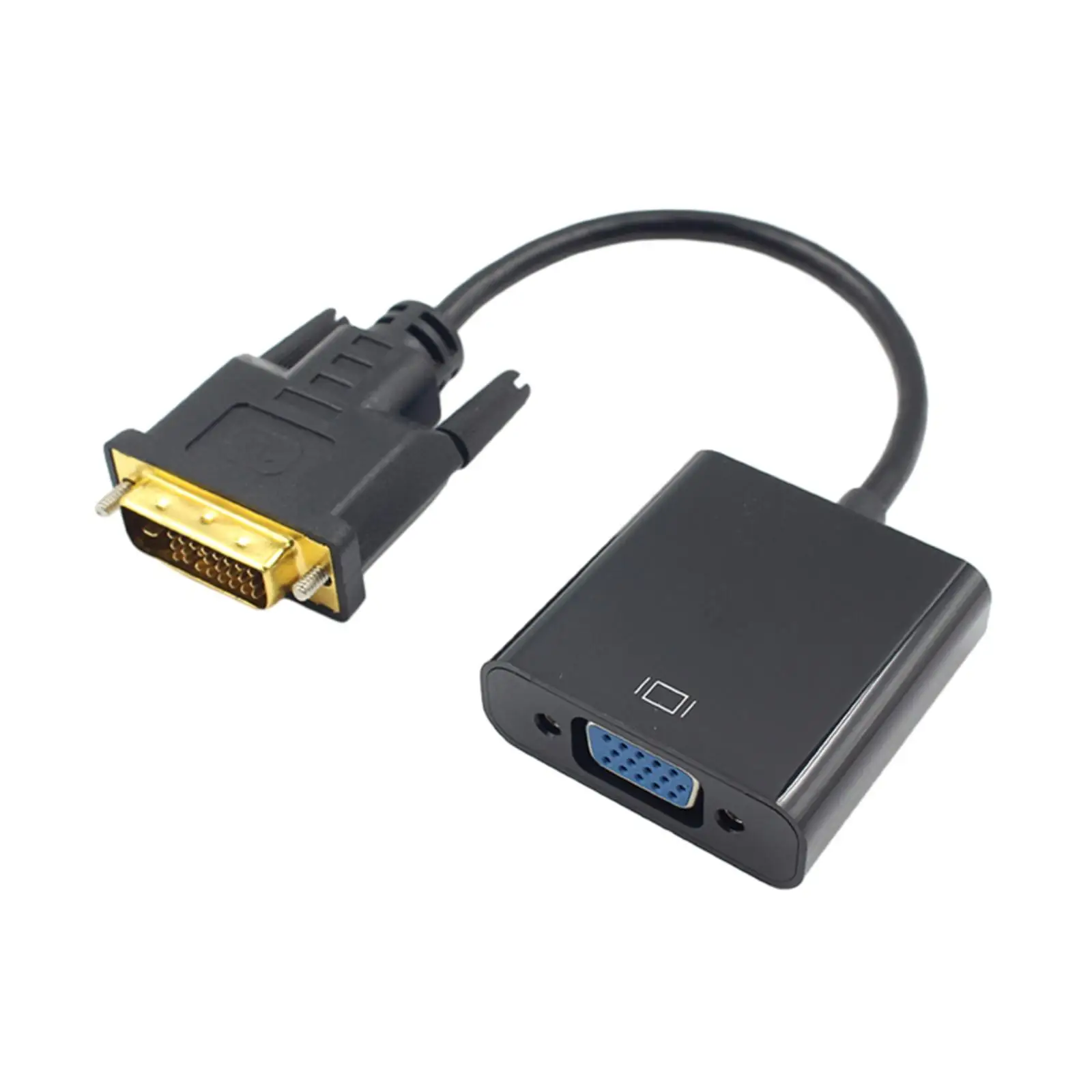 PC 컴퓨터 모니터용 케이블 컨버터, DVI 수-VGA 암 어댑터, 풀 1080P DVI-VGA 어댑터, 25 핀-15 핀