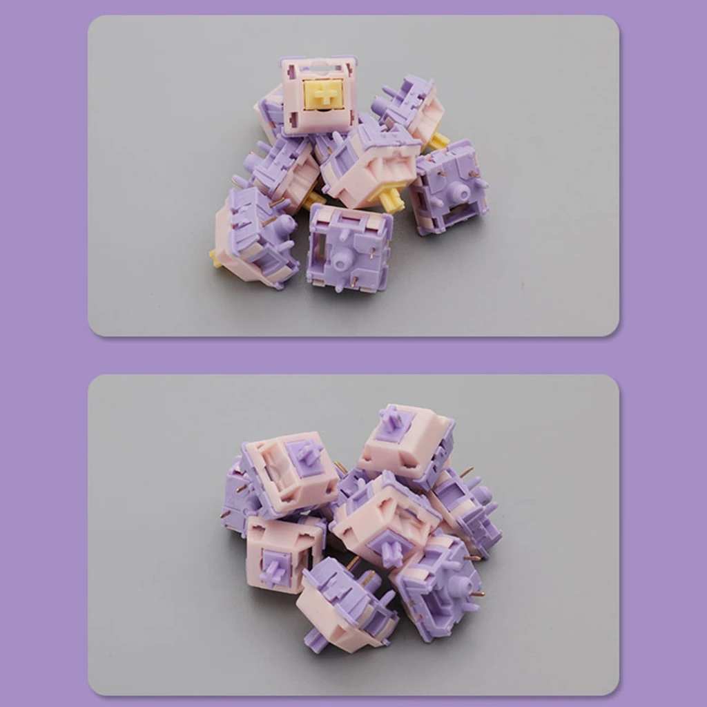 V3, Banana Splits Tátil Linear, Interruptores Personalizados GMK67 Holy Panda