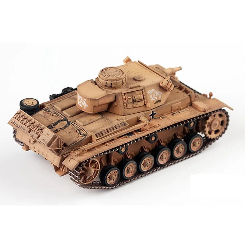 

Die cast German Tank No. 3 N-type DAK 501 Heavy Armored Battalion Tunisian 1:72 Alloy Plastic Model Gift Collection Decoration